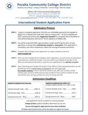 International Student Application Form