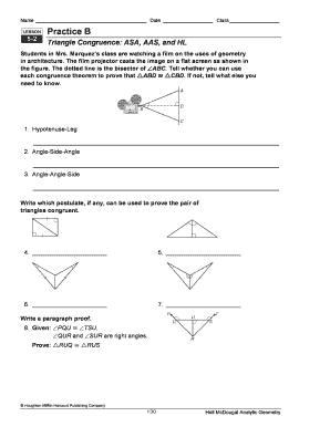 Geometry Lesson Practice B