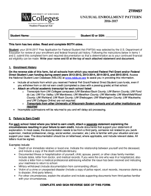 Online letterhead generator - UNUSUAL ENROLLMENT PATTERN 2016-2017 - uwcedu