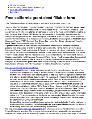 California Grant Deed