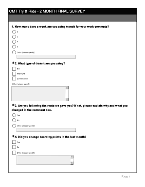 CMT Try & Ride Final Survey