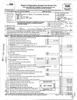 Form 990 Return of Organization Exempt From Income Tax