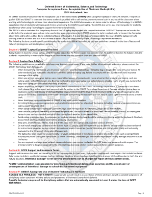 GSMST Computer Acceptance Form