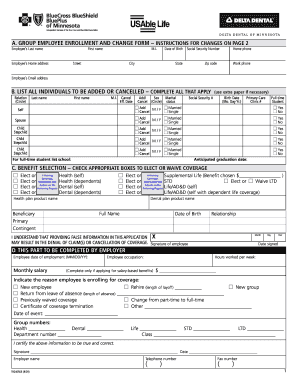 Group Employee Enrollment and Change Form