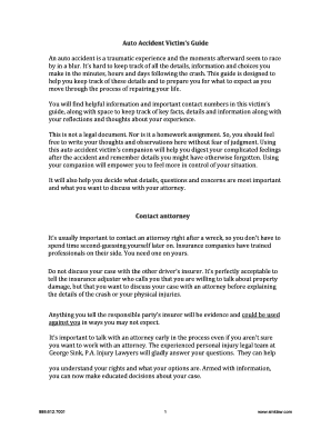 Auto Accident Victim’s Guide