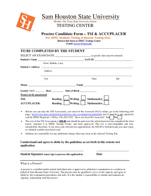 TSI Assessment Remote Testing Application