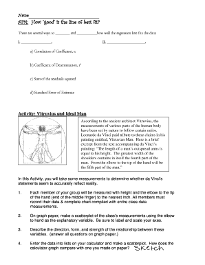 Activity: Vitruvius and Ideal Man