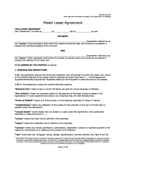 Model Lease Agreement