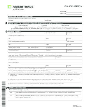 IRA Application Form