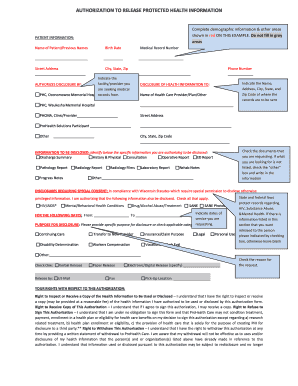 Authorization to Release Protected Health Information