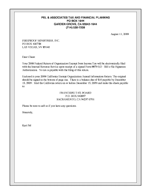 2008 Form 990-EZ Tax Return