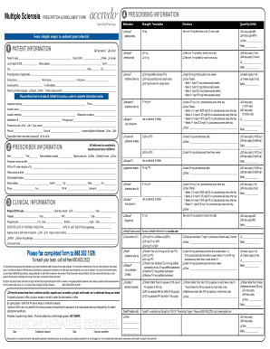 Multiple Sclerosis Prescription Enrollment Form