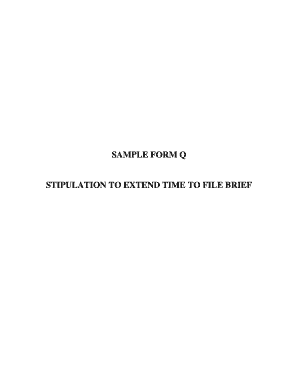 Stipulation to Extend Time to File Brief