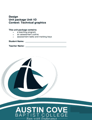 Design Unit Package 1D Technical Graphics