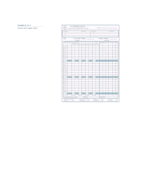 Daily Intake and Output Record