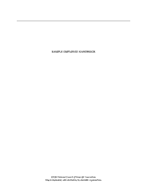 Employee Handbook Acknowledgment Form