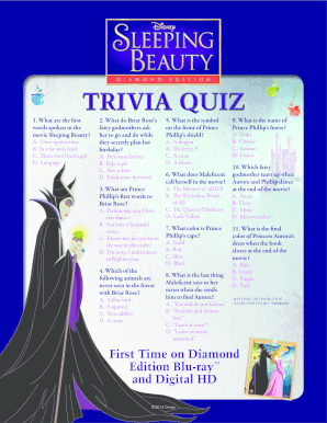 Sleeping Beauty Trivia Quiz