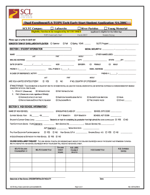 Louisiana Dual Enrollment Application