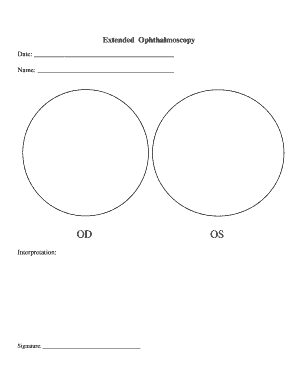 Extended Ophthalmoscopy Form