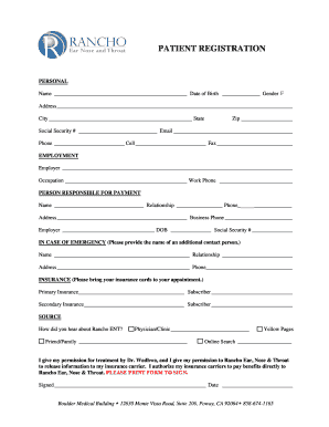 Patient Registration Form