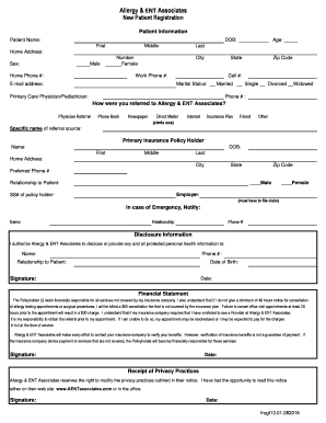 New Patient Registration Form
