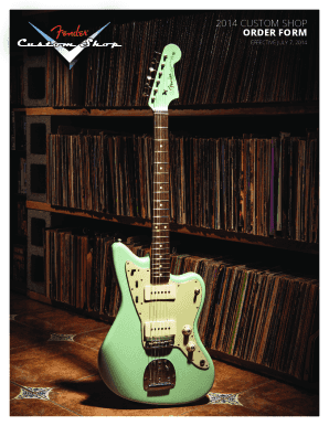 Custom Guitar Order Form