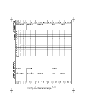 DD Form 314 Preventive Maintenance Schedule