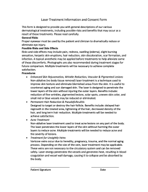 Laser Treatment Information and Consent Form