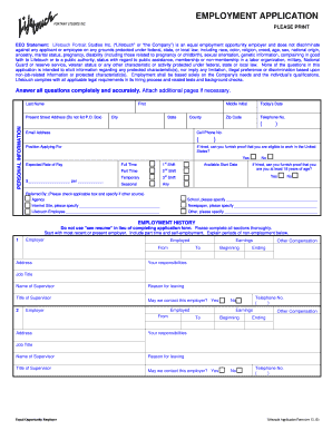 Lifetouch Employment Application Form
