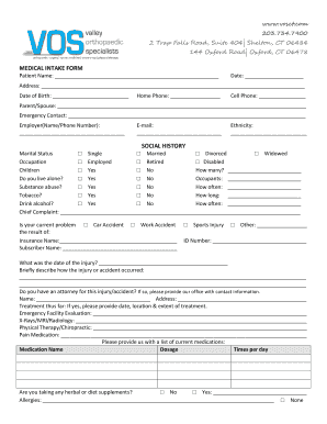 Medical Intake Form