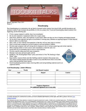 Construction Site Housekeeping Safety Notice