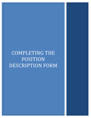 Position Description Form