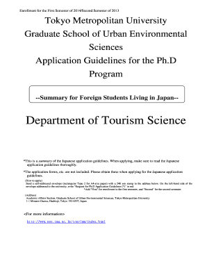 Department of Tourism Science - Tokyo Metropolitan University - ues tmu ac