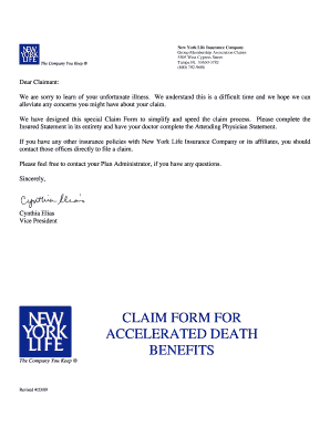Accelerated Death Benefit Claim Form