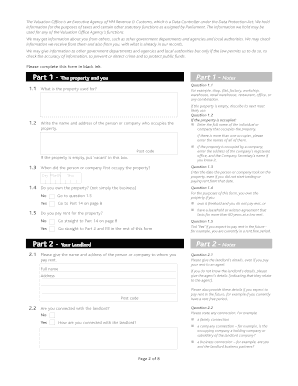 UK Non-Domestic Rating Request for Information
