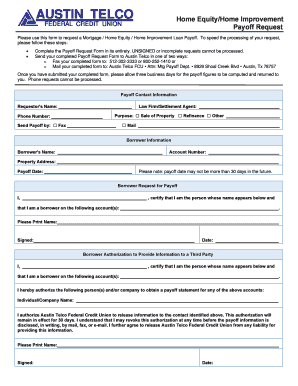 mortgage payoff statement template download