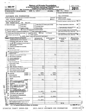 Form 990-PF 2011