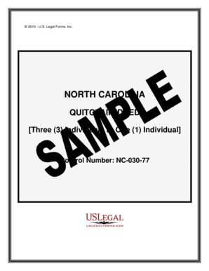 North Carolina Quitclaim Deed