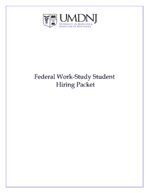 Federal Work-Study Student Hiring Packet
