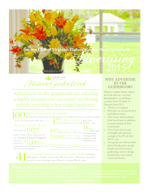 Garden Club of Virginia Historic Garden Week Advertising Guidebook