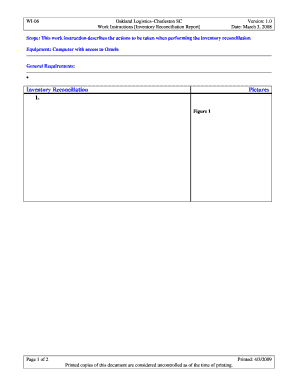 Inventory document - WI-06 Inventory reconciliation IN PROCESSdoc