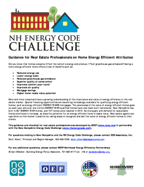 Home Energy Efficient Attributes Checklist