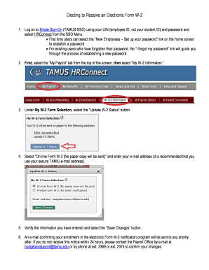 Electronic Form W-2 Enrollment