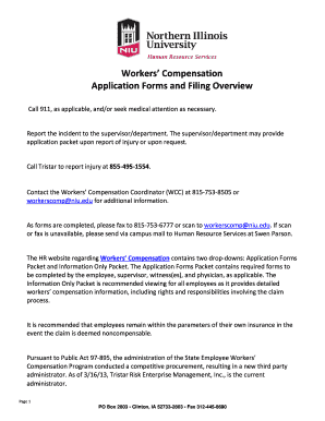 Workers' Compensation Employee Injury Notice Form