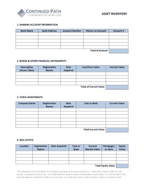Asset Inventory Form