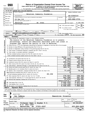 Form 990 2011