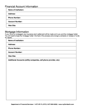 Florida Home Inventory Form
