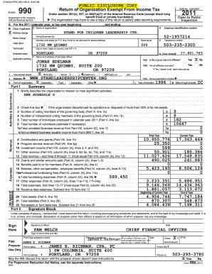 Form 990 Tax Exemption Application