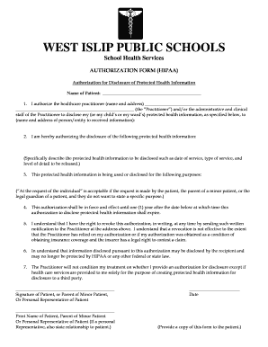HIPAA Authorization Form