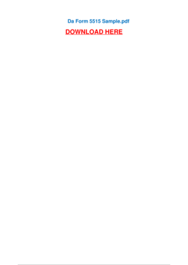 Da Form 5515 Example - Fill Online, Printable, Fillable, Blank | pdfFiller